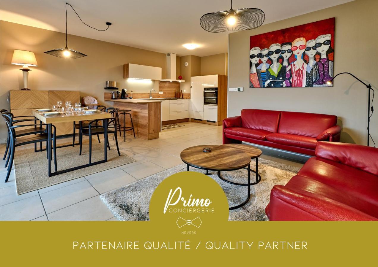 Le Manou, Appartement Neuf Avec Terrasse, Parking Sous-Terrain & Ascenseur By Primo C0Nciergerie Nevers Eksteriør bilde